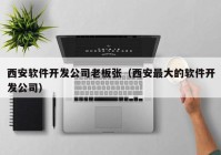 西安软件开发公司老板张（西安最大的软件开发公司）