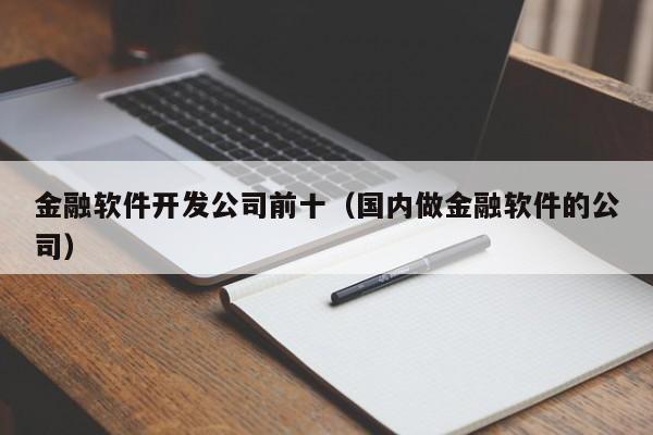 金融软件开发公司前十(国内做金融软件的公司)
