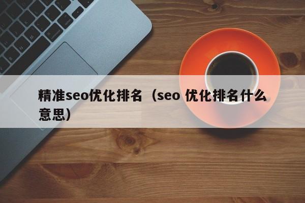 精准seo优化排名(seo 优化排名什么意思)